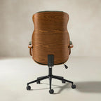 Amparo Plus Ergonomischer Bürostuhl im Mid-Century-Modern-Stil mit gepolsterten Armlehnen