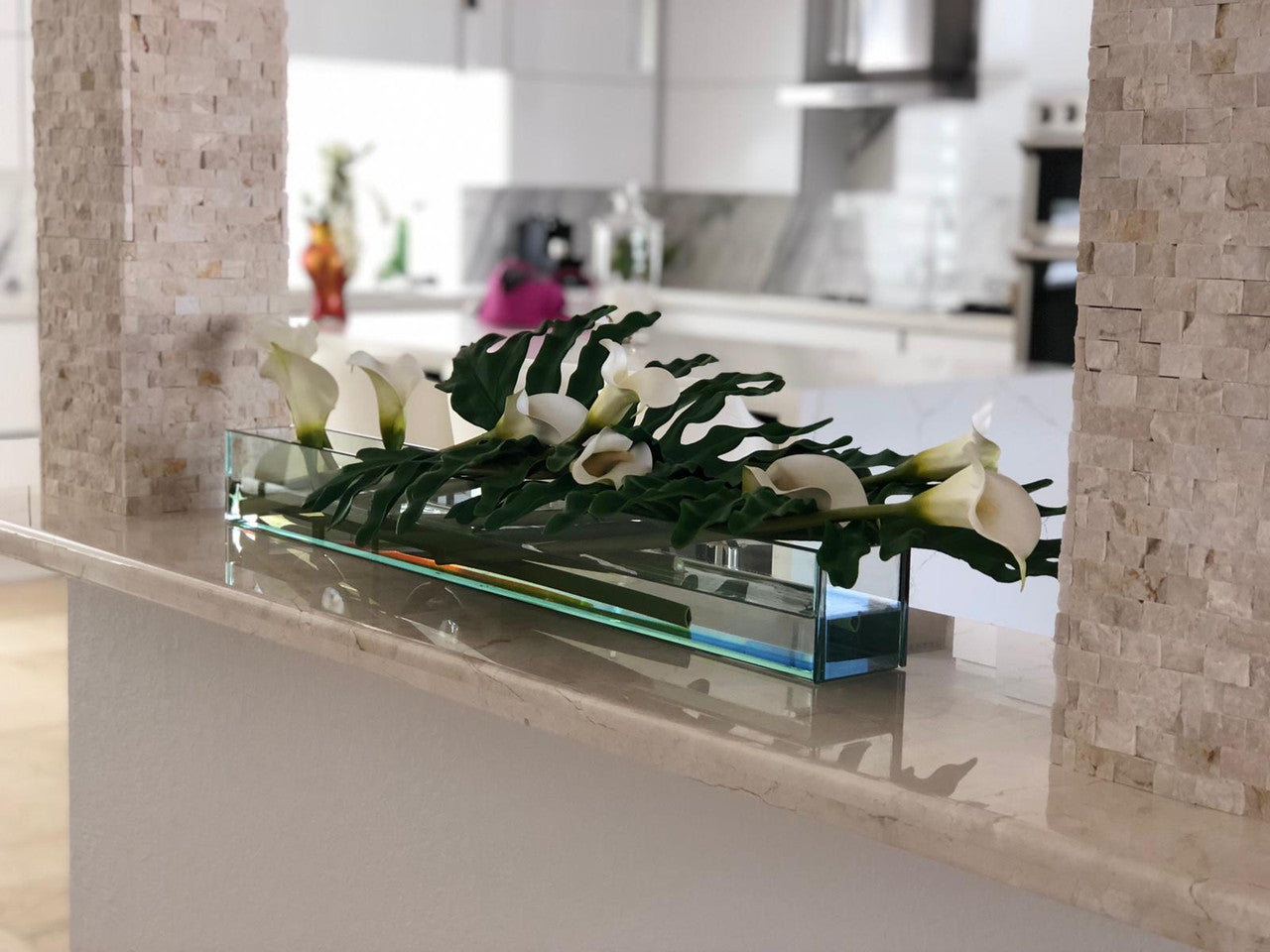 Plante Tropicale 91 cm | Signature Deauville, blanc