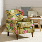 Artemisa Moderner gepolsterter Ohrensessel mit Blumenmuster
