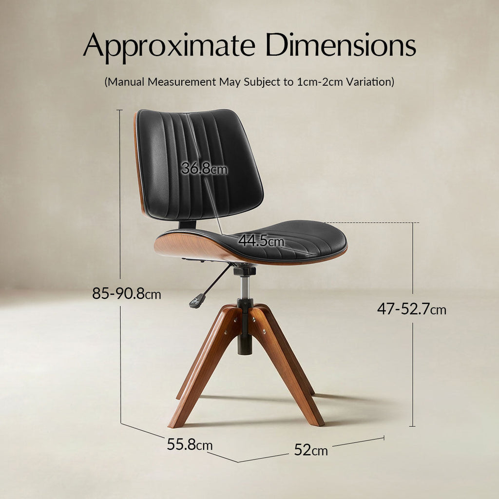 Griselda Ergonomischer höhenverstellbarer Drehbürostuhl