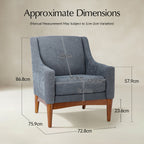 Dietmar Mid-Century-Sessel im Vintage-Stil mit komfortablem Design