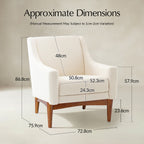 Dietmar Mid-Century-Sessel im Vintage-Stil mit komfortablem Design