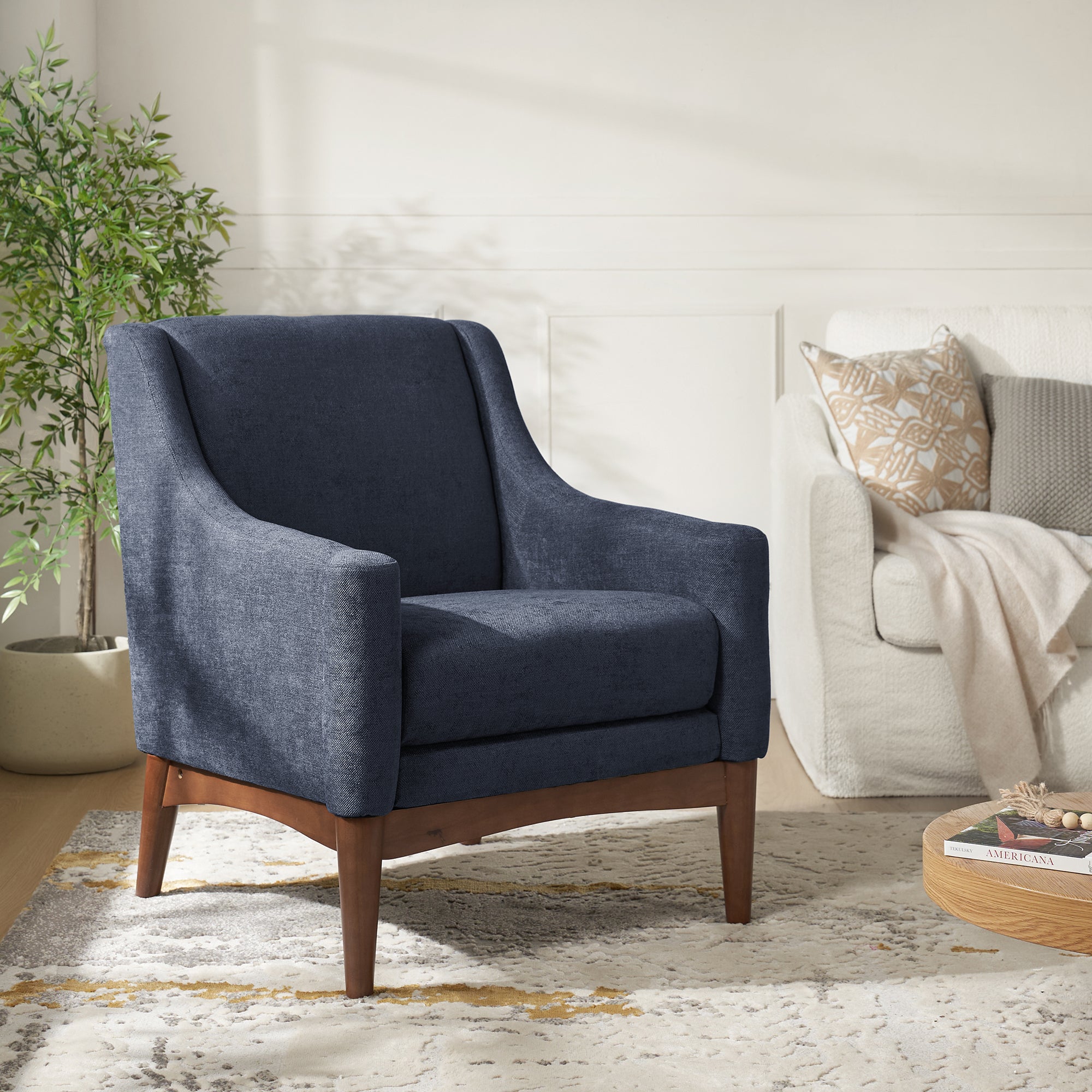 Dietmar Mid-Century-Sessel im Vintage-Stil mit komfortablem Design