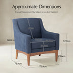 Dietmar Mid-Century-Sessel im Vintage-Stil mit komfortablem Design