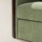 Mario Moderner drehbarer Fass-Sessel aus Stoff