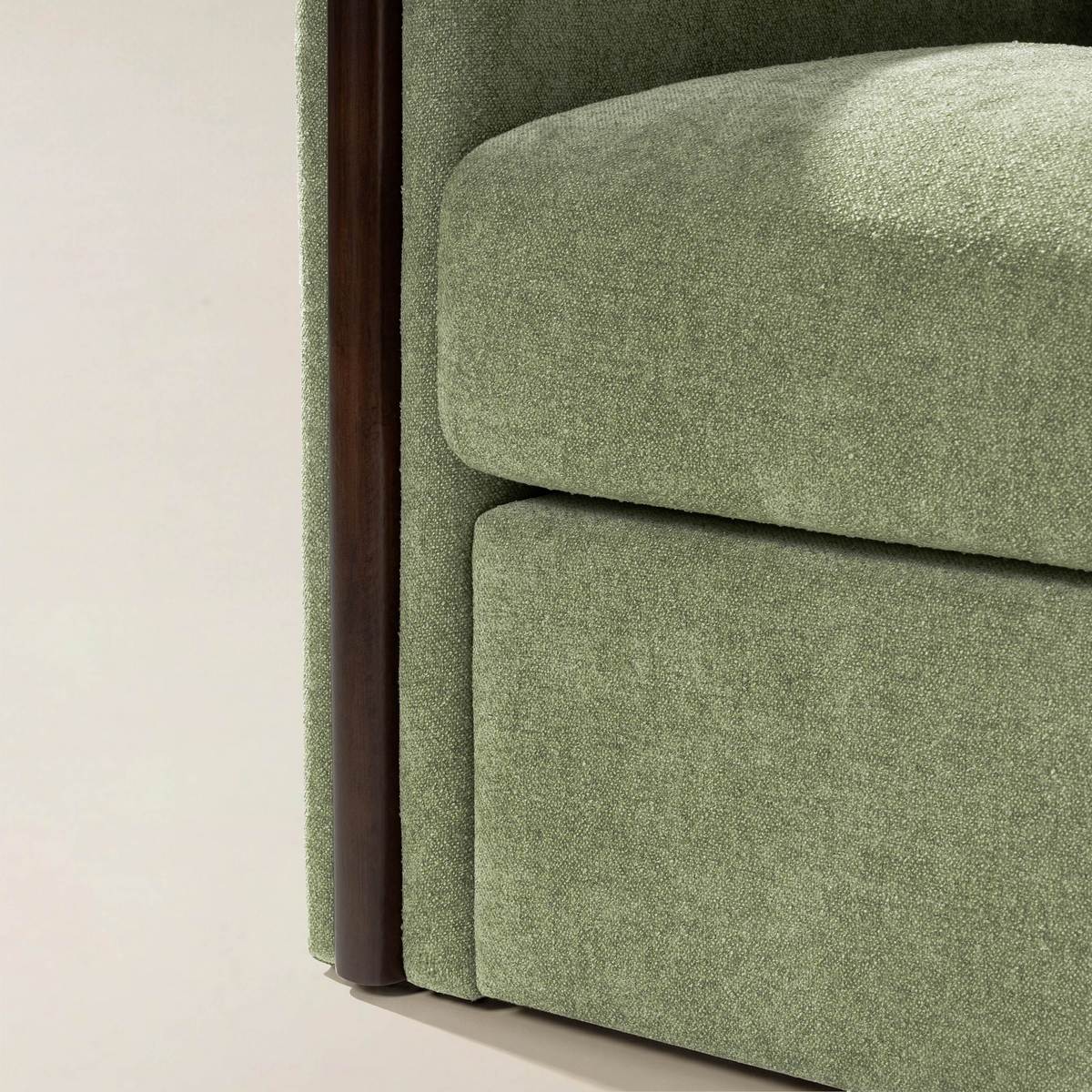Mario Moderner drehbarer Fass-Sessel aus Stoff