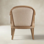 Audrey Landhaus-Sessel aus Rattan und Massivholz