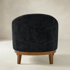 August Bouclé Moderner Sessel im Tonnendesign