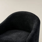 August Bouclé Moderner Sessel im Tonnendesign