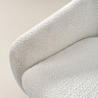 August Bouclé Moderner Sessel im Tonnendesign
