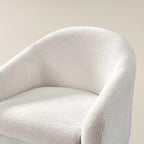 August Bouclé Moderner Sessel im Tonnendesign