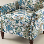 Artemisa Moderner gepolsterter Ohrensessel mit Blumenmuster