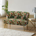 Coraline 2-Sitzer-Sofa mit Blumenmuster und Knopfheftung
