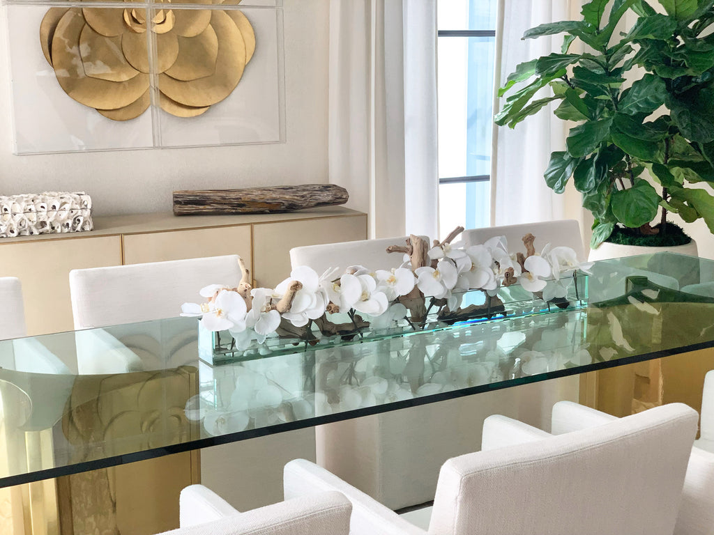 Orchidée Phalaenopsis — Collection Deauville, 122 cm, blanc