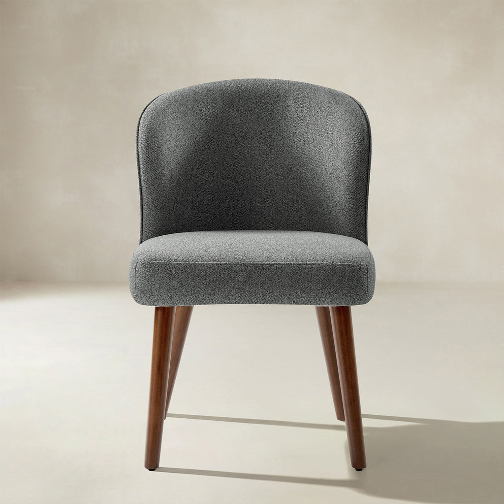 Cecilia Gepolsterte Esszimmerstühle 2er-Set mit geschwungener Rückenlehne im Mid-Century-Stil