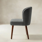 Cecilia Gepolsterte Esszimmerstühle 2er-Set mit geschwungener Rückenlehne im Mid-Century-Stil
