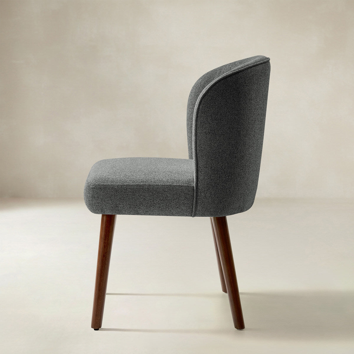 Cecilia Gepolsterte Esszimmerstühle 2er-Set mit geschwungener Rückenlehne im Mid-Century-Stil