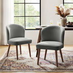 Cecilia Gepolsterte Esszimmerstühle 2er-Set mit geschwungener Rückenlehne im Mid-Century-Stil