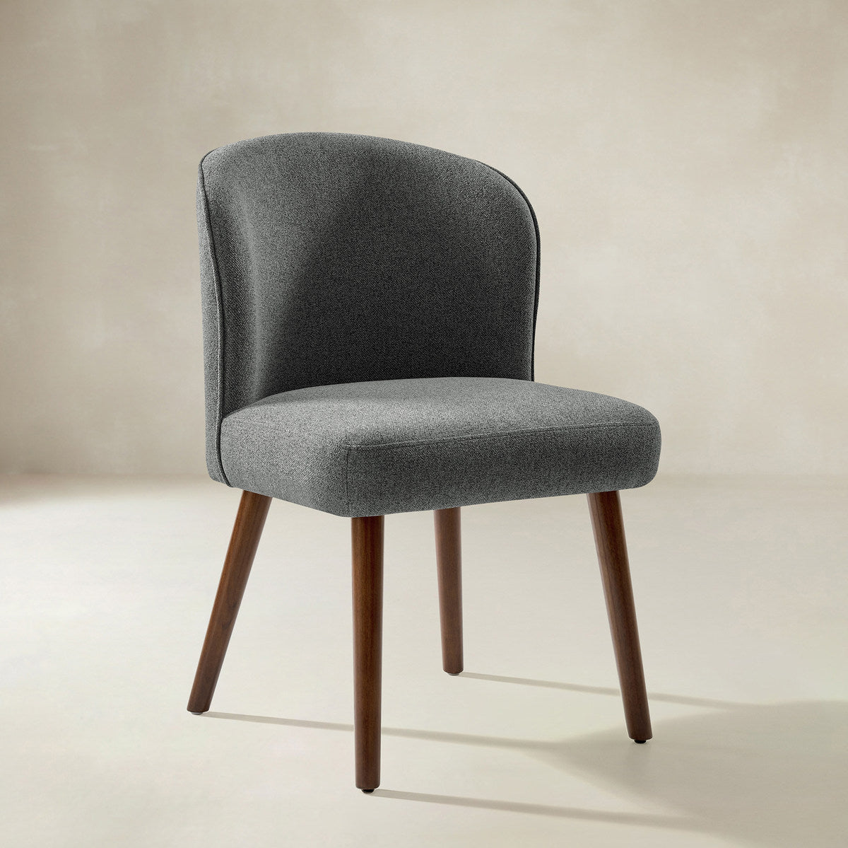Cecilia Gepolsterte Esszimmerstühle 2er-Set mit geschwungener Rückenlehne im Mid-Century-Stil