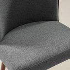Cecilia Gepolsterte Esszimmerstühle 2er-Set mit geschwungener Rückenlehne im Mid-Century-Stil