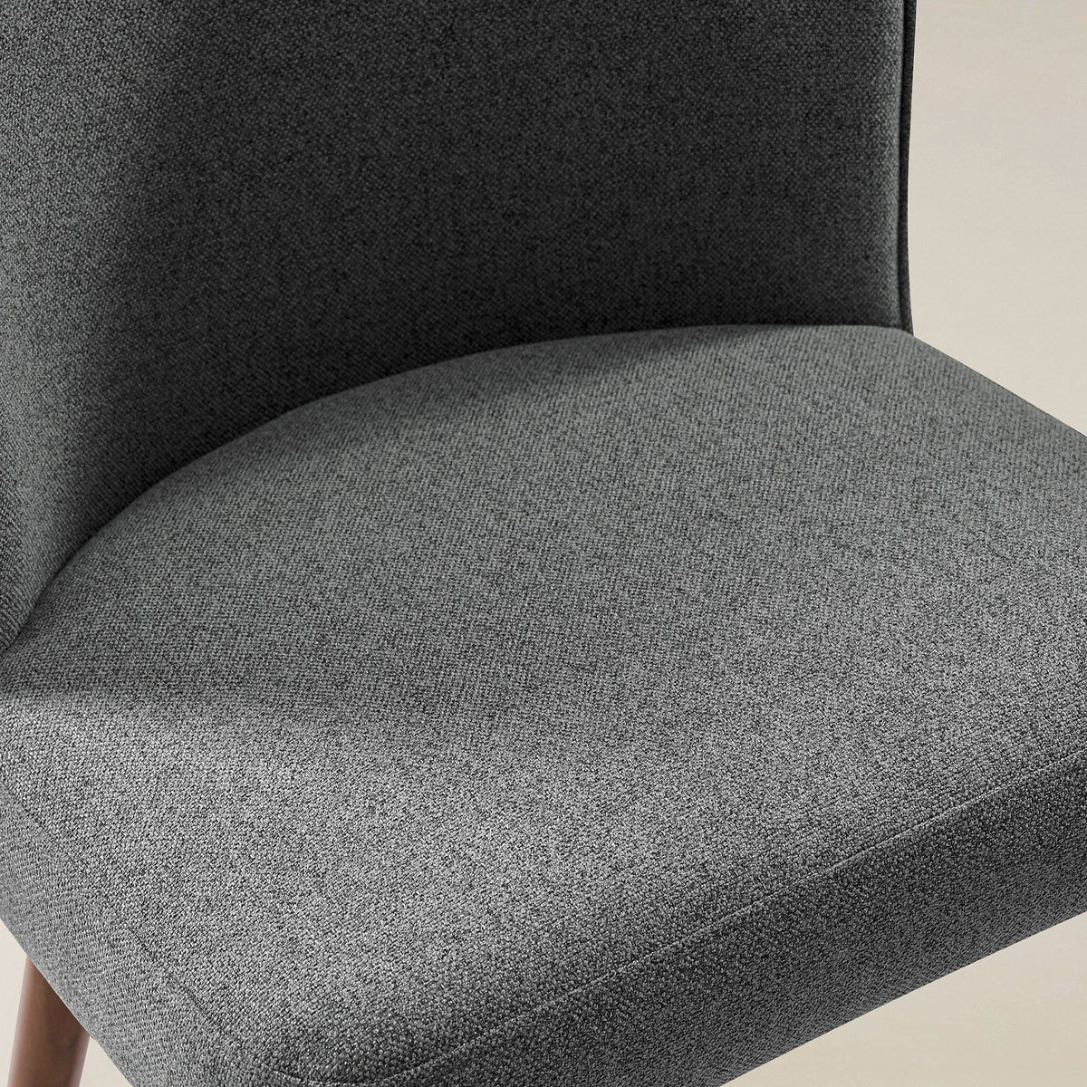 Cecilia Gepolsterte Esszimmerstühle 2er-Set mit geschwungener Rückenlehne im Mid-Century-Stil
