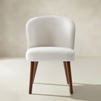 Cecilia Gepolsterte Esszimmerstühle 2er-Set mit geschwungener Rückenlehne im Mid-Century-Stil