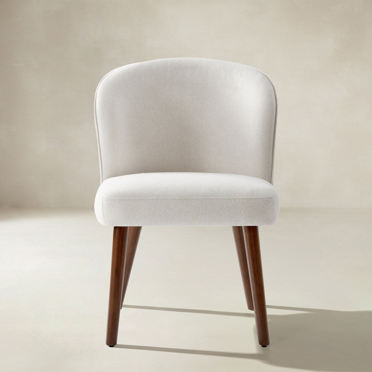 Cecilia Gepolsterte Esszimmerstühle 2er-Set mit geschwungener Rückenlehne im Mid-Century-Stil