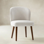 Cecilia Gepolsterte Esszimmerstühle 2er-Set mit geschwungener Rückenlehne im Mid-Century-Stil