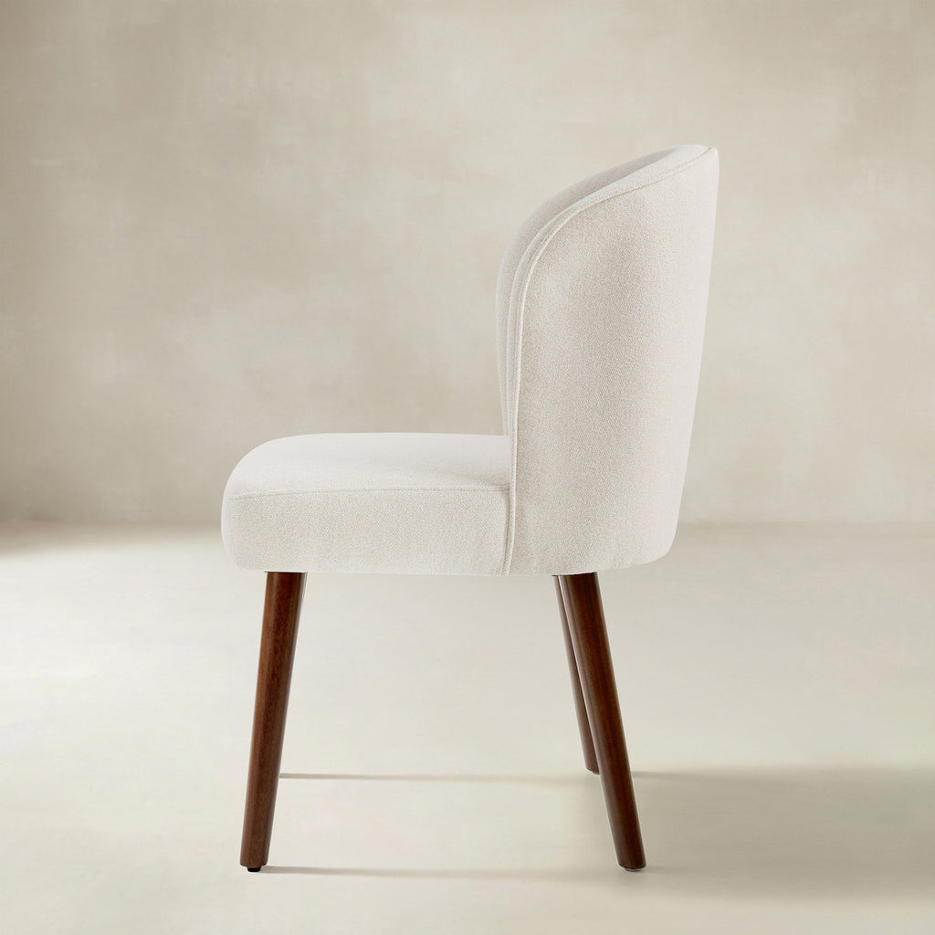 Cecilia Gepolsterte Esszimmerstühle 2er-Set mit geschwungener Rückenlehne im Mid-Century-Stil