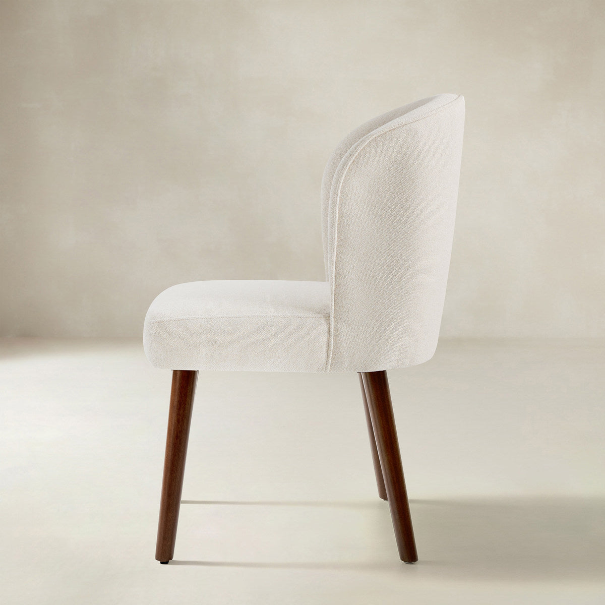 Cecilia Gepolsterte Esszimmerstühle 2er-Set mit geschwungener Rückenlehne im Mid-Century-Stil