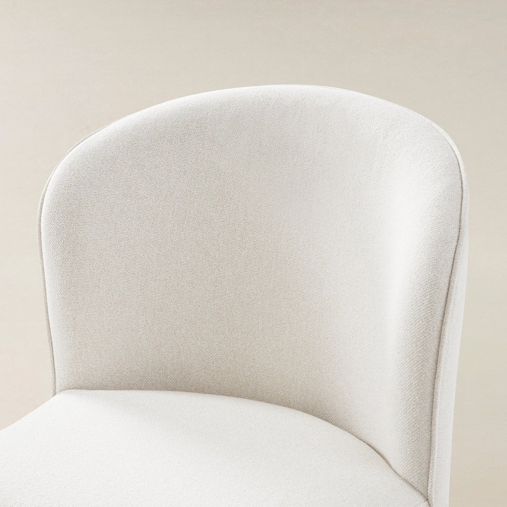 Cecilia Gepolsterte Esszimmerstühle 2er-Set mit geschwungener Rückenlehne im Mid-Century-Stil