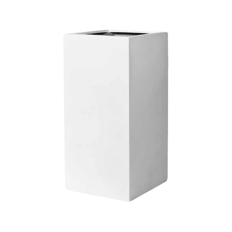Cache-pot Décoratif — Collection Anjou, blanc brillant