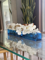 Orchidée Vanda — Collection Biarritz, 91 cm, bleu
