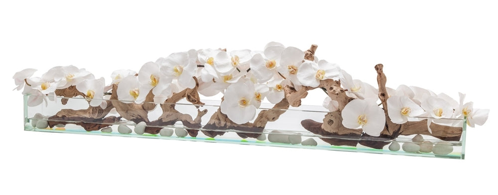 Orchidée Phalaenopsis — Collection Deauville, 122 cm, blanc