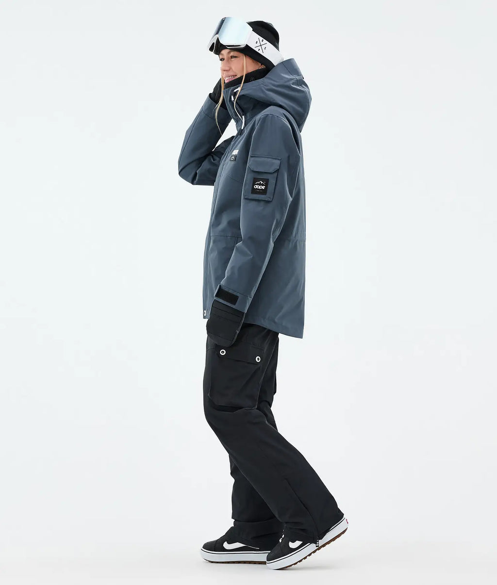 Adept W Snowboard Jacket Women Metal Blue