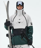 Doom Ski Jacket Men Light Grey/Black/Dark Atlantic