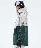 Doom Ski Jacket Men Light Grey/Black/Dark Atlantic