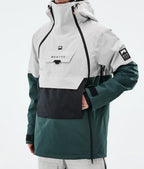 Doom Ski Jacket Men Light Grey/Black/Dark Atlantic