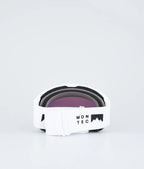 Kob Skibrille White W/White Ruby Red Mirror