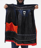 Doom Ski Jacket Men Dark Blue/Black/Orange