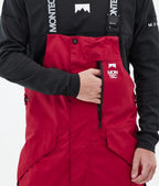 Fawk Ski Pants Men Deep Red/Black