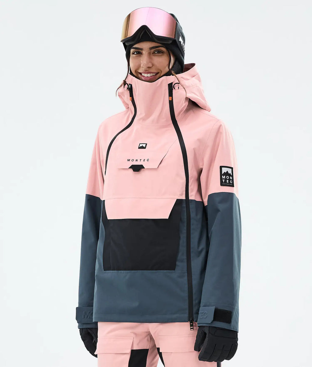 Doom W Ski Jacket Women Soft Pink/Black/Metal Blue