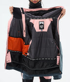 Doom W Ski Jacket Women Soft Pink/Black/Metal Blue