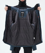 Blizzard Full Zip Snowboard Jacket Men Metal Blue