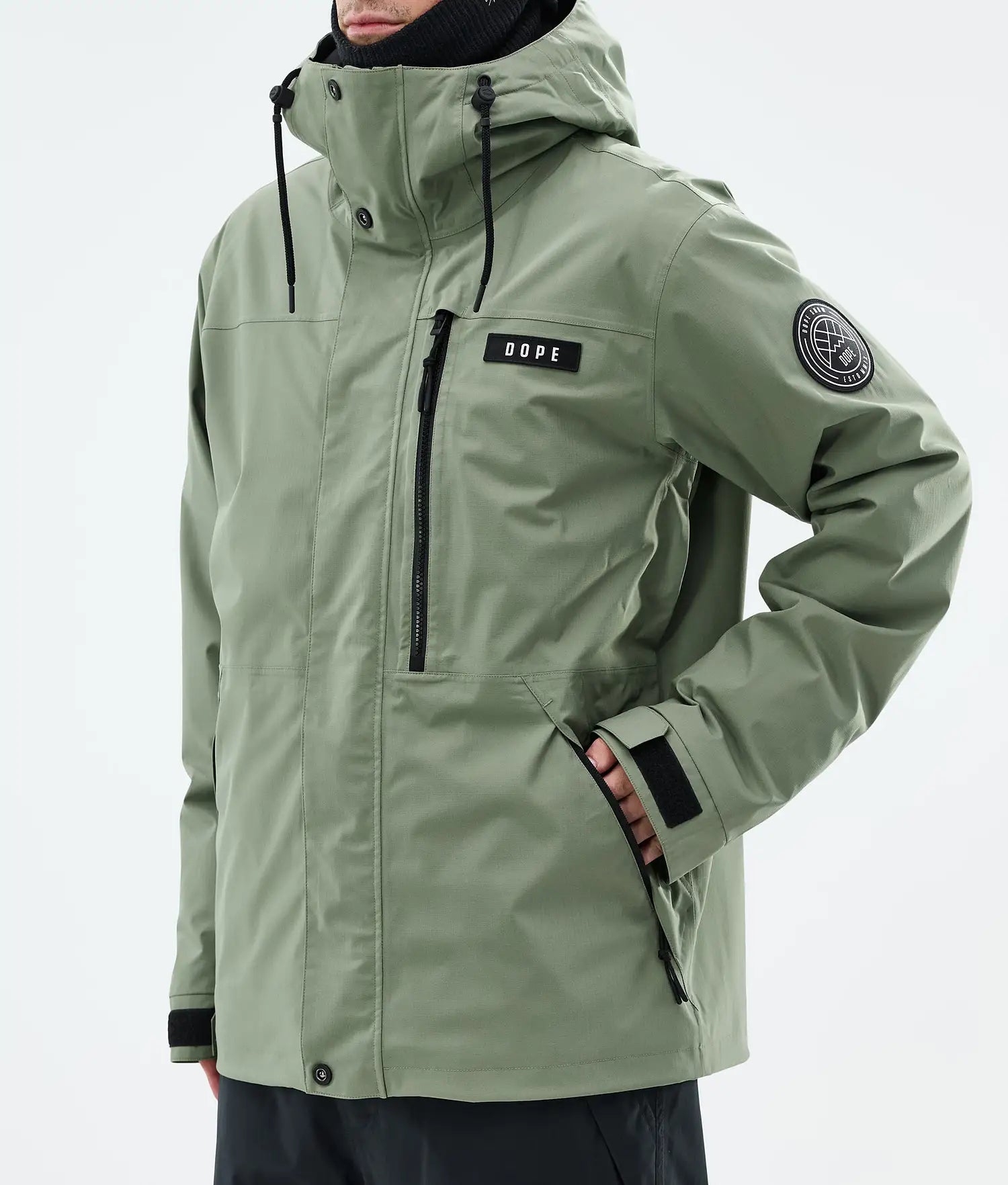 Blizzard Full Zip Snowboard Jacket Men Moss Green