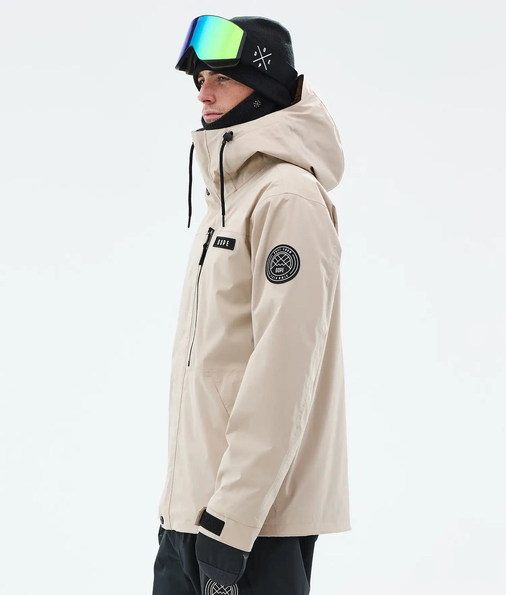Blizzard Full Zip Snowboard Jacket Men Sand