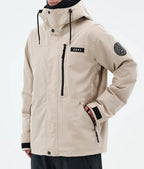 Blizzard Full Zip Snowboard Jacket Men Sand