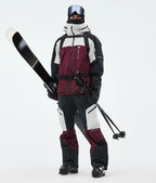Dozer Ski Pants Men Light Grey/Black/Burgundy