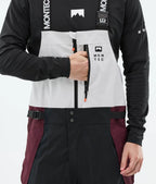 Dozer Ski Pants Men Light Grey/Black/Burgundy