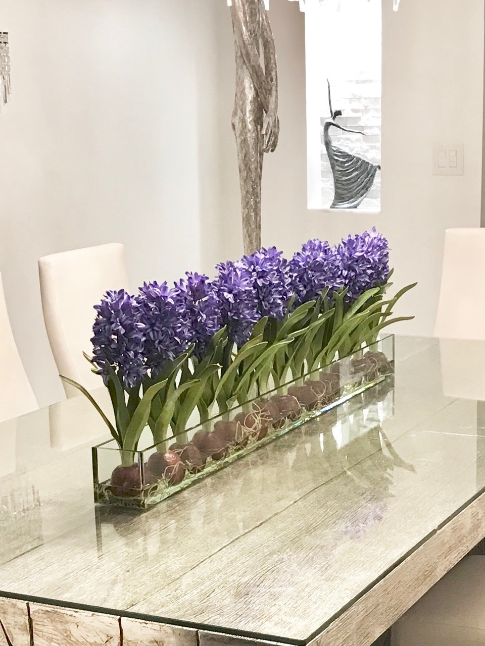 Composition Jacinthes 122 cm | Signature Provence, bleu